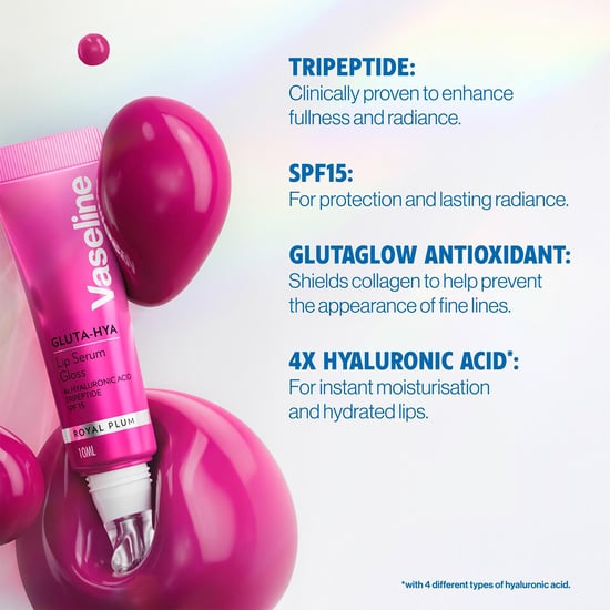 Vaseline Gluta-Hya Lip Serum Gloss Royal Plum Hydrating Moisture Care 10ml, 12Pk - Image 4