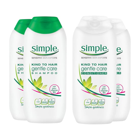 Simple Kind to Hair Shampoo & Conditioner 200ml Twin Pack Bundle - Image 1