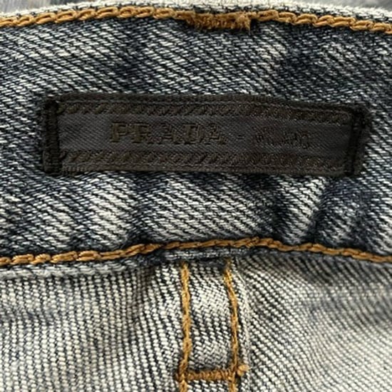 Prada Low-Rise Jeans in Blue Cotton Denim - Image 3