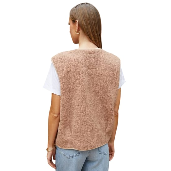 Threadbare Vrouwen Niya Borg Lichtgewicht Gilet (Mauve) - Image 3