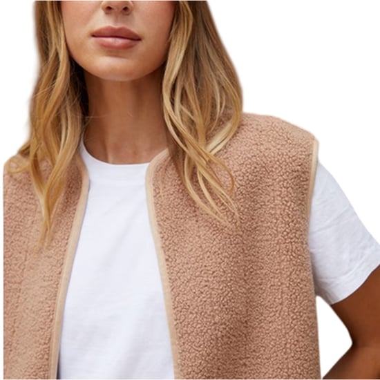 Threadbare Vrouwen Niya Borg Lichtgewicht Gilet (Mauve) - Image 4