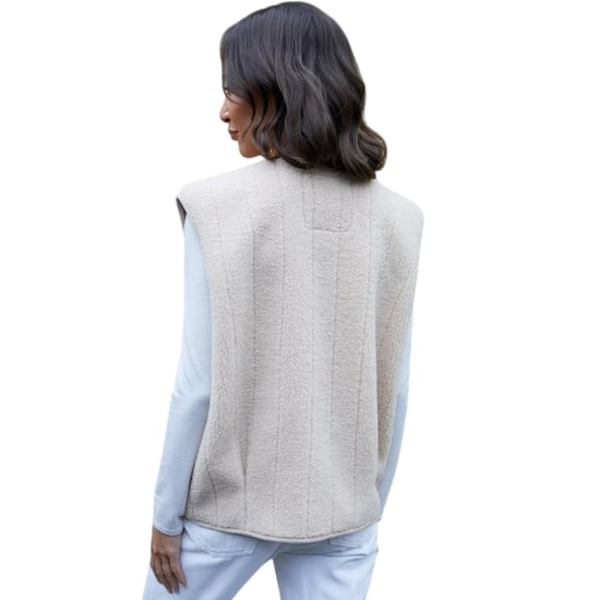 Threadbare Dames Niya Borg Lichtgewicht Gilet (Ecru) - Image 3