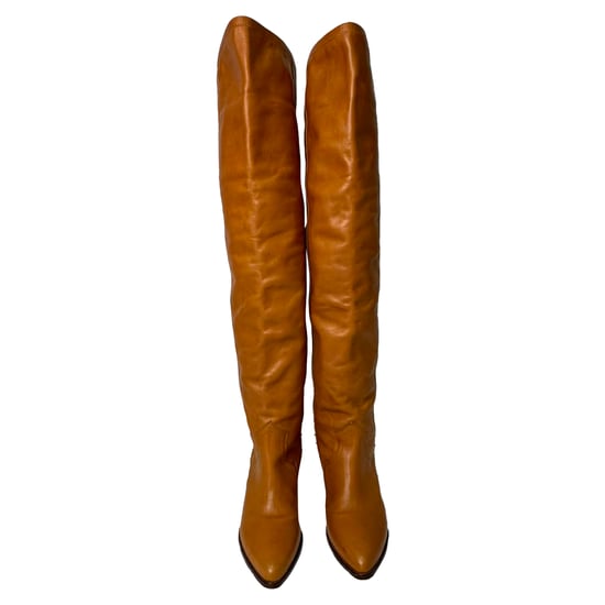Isabel Marant Remko Over-The-Knee Boots in Brown Leather - Image 2