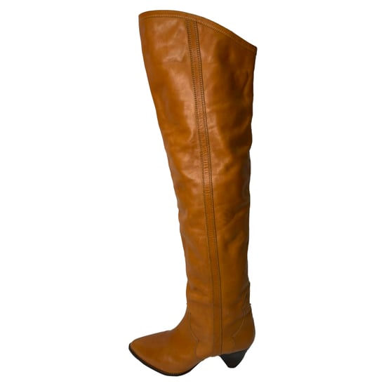 Isabel Marant Remko Over-The-Knee Boots in Brown Leather - Image 4
