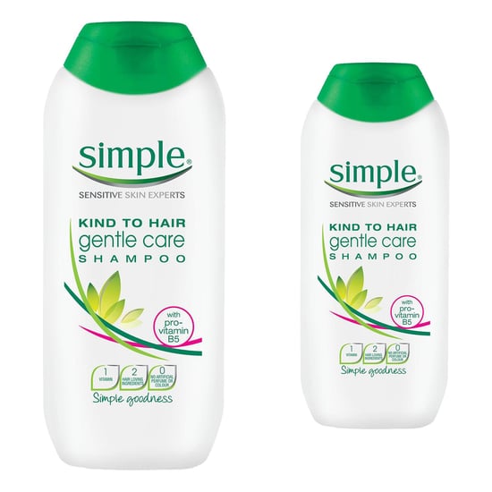 Simple Kind to Hair Gentle Care Shampoo 200ml Twin Pack - Image 1