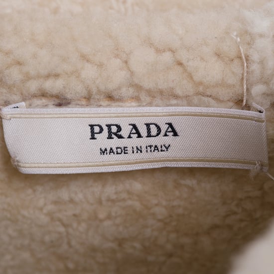Prada Dam Lång Fårjacka med Huva - 00-talet - Image 5