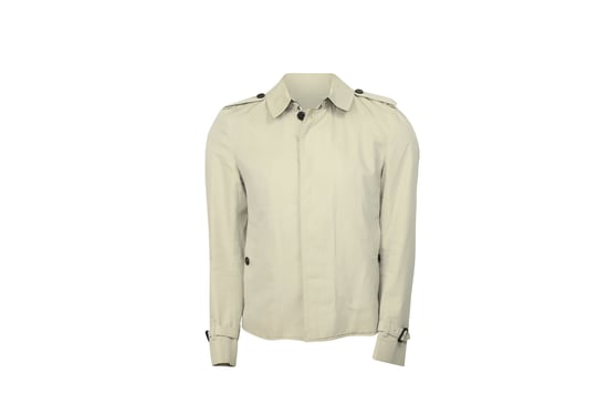 Burberry Gabardine Harrington Jacket in Beige Cotton - Image 1
