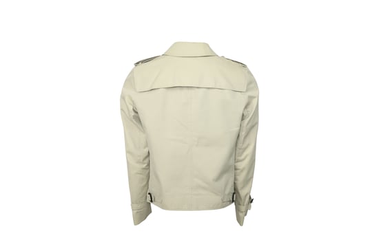 Burberry Gabardine Harrington Jacket in Beige Cotton - Image 5