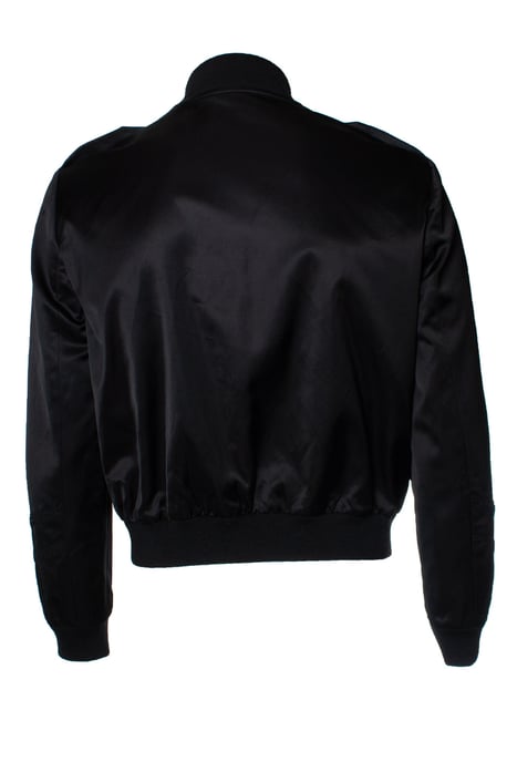 Saint Laurent, Military officer bomber in satin - Image 2