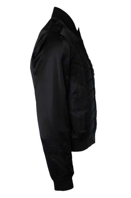 Saint Laurent, Military officer bomber in satin - Image 3