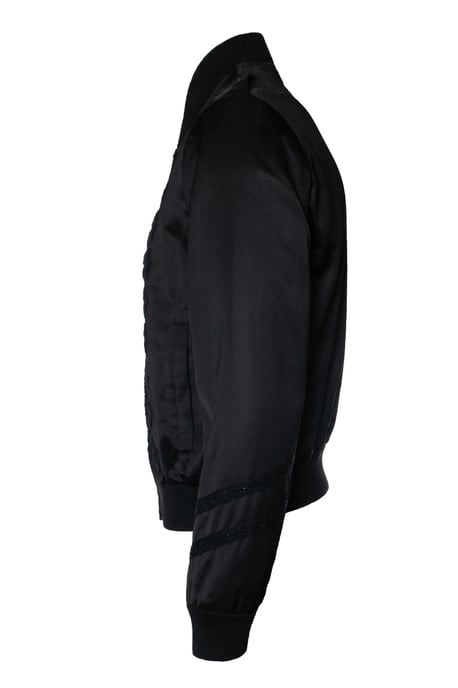 Saint Laurent, Military officer bomber in satin - Image 4