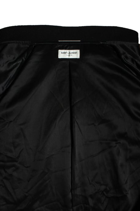 Saint Laurent, Military officer bomber in satin - Image 6