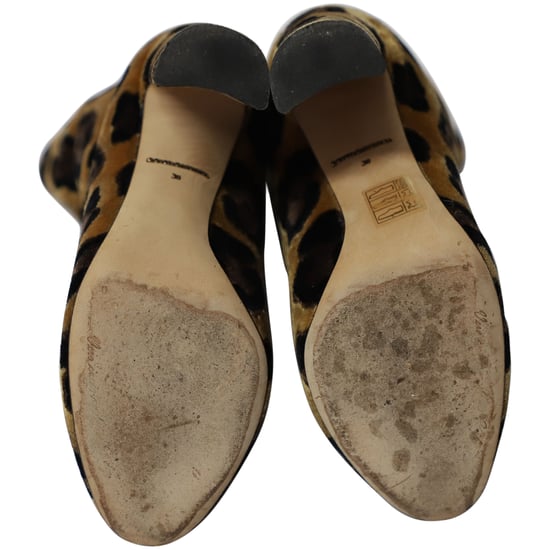 Dolce & Gabbana Leopard Print Calf Boots Multicolor Velvet - Image 5