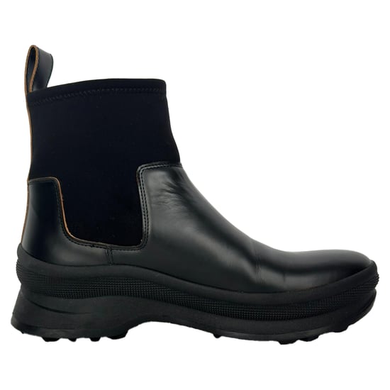 Jil Sander Chelsea Ankle Boots in Black Leather - Image 1