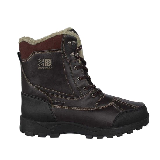 Karrimor Mens Logo Mid Calf Snow Boots (Brown) - Image 1
