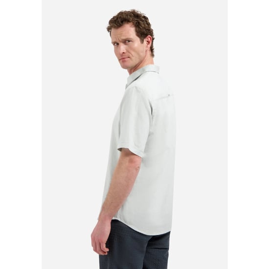 No Excess Shirt short sleeve with linen dusty green - Image 4