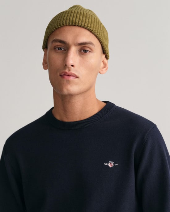 GANT Mens Classic Cotton Crew Neck Jumper - Image 3