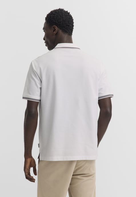 Bugatti Herren Poloshirt van katoenpiqué met korte mouwen en polokraag - Image 2