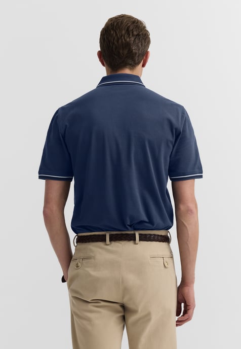 Bugatti Herren Poloshirt van katoenpiqué met korte mouwen en polokraag - Image 2