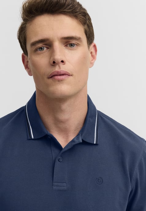 Bugatti Herren Poloshirt van katoenpiqué met korte mouwen en polokraag - Image 5