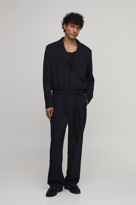 Tailored Wide Leg Pleat Front Co-ord Trousers - Image 4