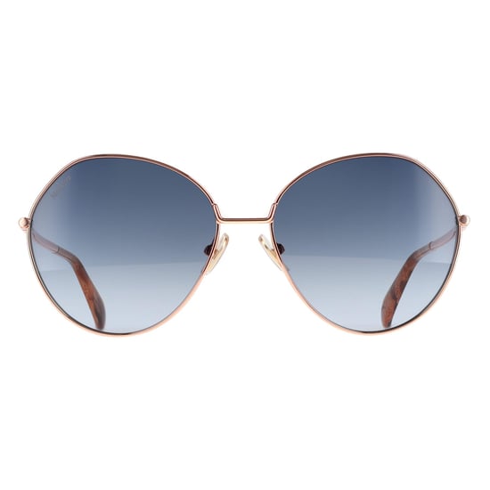 Max Mara Round Womens Gold Blue Gradient MM0096 - Image 1