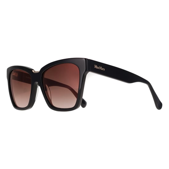 Max Mara Cat Eye Womens Shiny Black Brown Gradient MM0089 Spark3 - Image 2