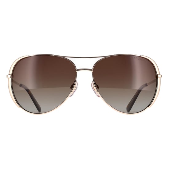 Marc Jacobs Aviator Womens Gold Brown Brown Gradient Polarized MARC 686/S - Image 1