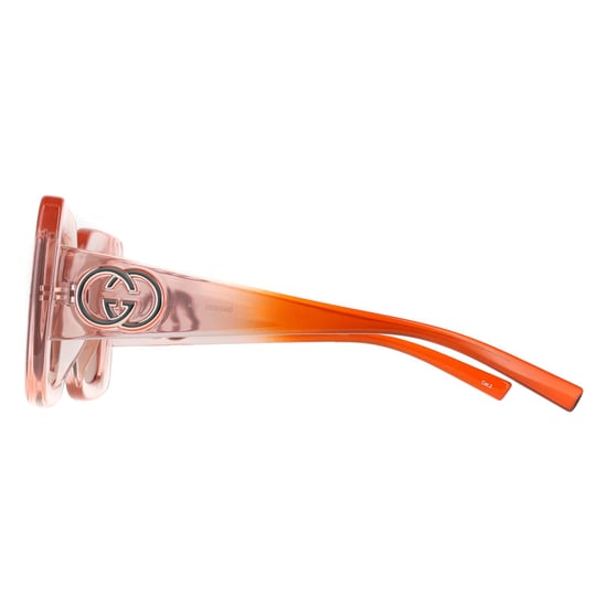 Gucci Square Womens Transparent Pink Brown GG2025S - Image 3