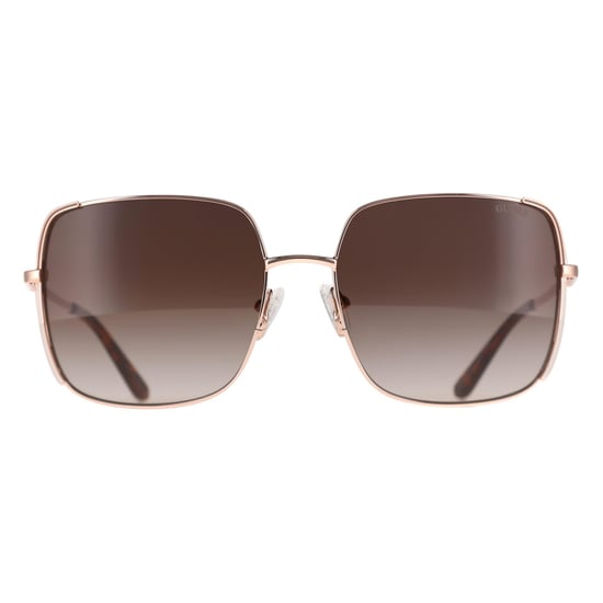 Guess Rectangle Womens Shiny Rose Gold Brown Gradient GU00194 - Image 1