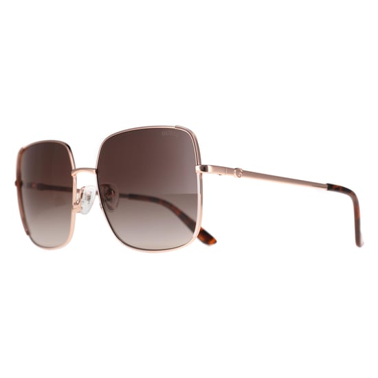 Guess Rectangle Womens Shiny Rose Gold Brown Gradient GU00194 - Image 2