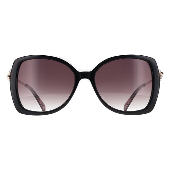 Ted Baker Butterfly Womens Gloss Solid Black Dark Grey Gradient TB1773 Vallie - Image 1
