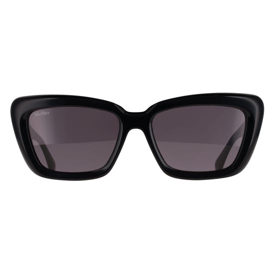Max Mara Cat Eye Womens Shiny Black Smoke Grey MM0171 Elizabeth - Image 1