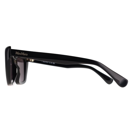 Max Mara Cat Eye Womens Shiny Black Smoke Grey MM0171 Elizabeth - Image 3