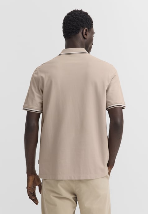 Bugatti Herren Poloshirt van katoenpiqué met korte mouwen en polokraag - Image 2