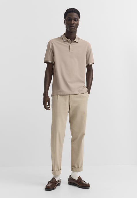 Bugatti Herren Poloshirt van katoenpiqué met korte mouwen en polokraag - Image 4