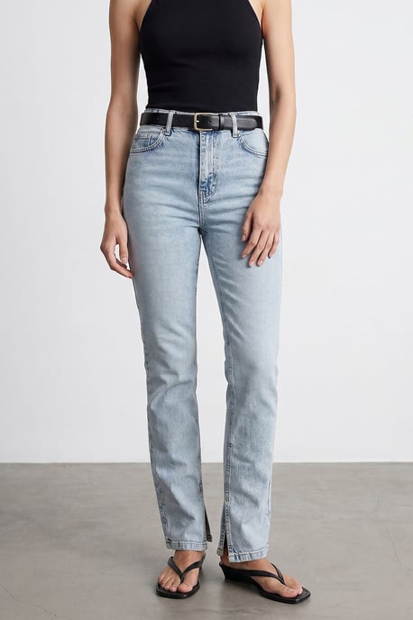 Women's High-Waist Straight-Leg Jeans - Image 3