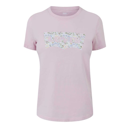 Levis Dames/Dames Grafisch Print T-shirt (Roze) - Image 2