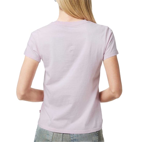 Levis Dames/Dames Grafisch Print T-shirt (Roze) - Image 3