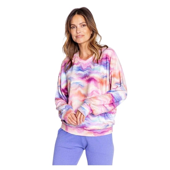 PJ Salvage Dames/Dames Tie Dye Relaxed Fit Overhemd (Perzik/herfst/Water) - Image 2
