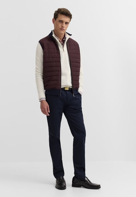 Bugatti Herren Vest: gewatteerd vest van katoenmix - Image 4