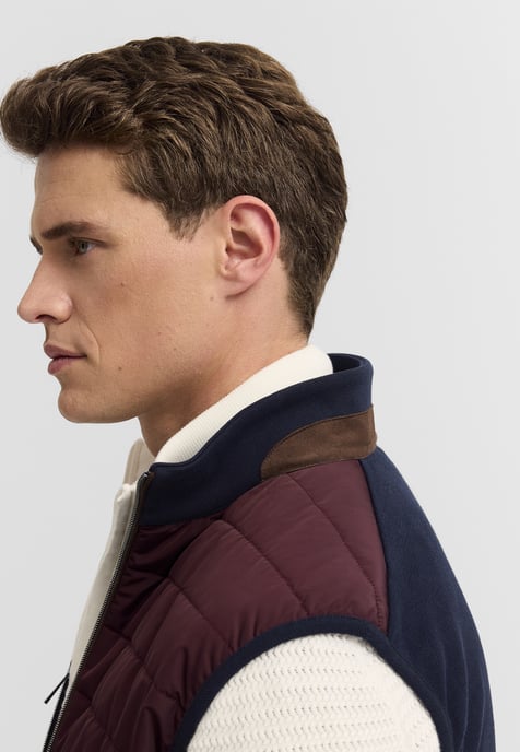 Bugatti Herren Vest: gewatteerd vest van katoenmix - Image 5