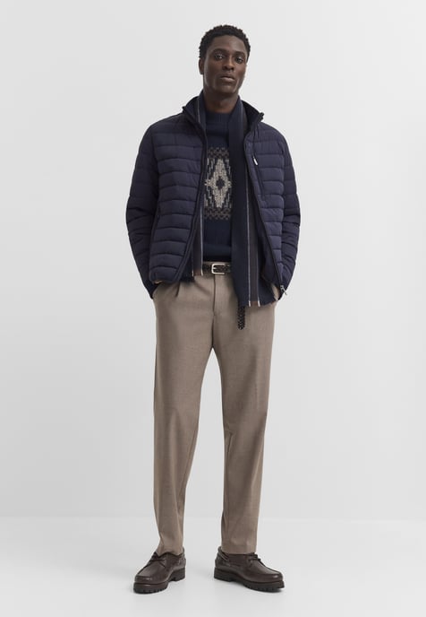 Bugatti Herren Blouson met stretch en gewatteerd effect, opstaande kraag - Image 4