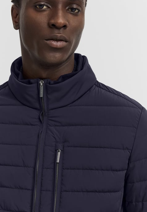 Bugatti Herren Blouson met stretch en gewatteerd effect, opstaande kraag - Image 5