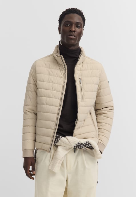 Bugatti Herren Blouson met stretch en gewatteerd effect, opstaande kraag - Image 1