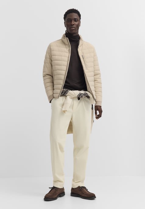 Bugatti Herren Blouson met stretch en gewatteerd effect, opstaande kraag - Image 3