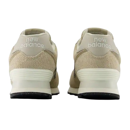 New Balance 574 suède sneakers met sleehak voor dames (Beige/Wit) - Image 2
