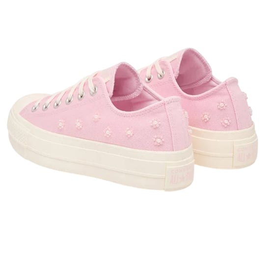 Converse Chuck Taylor Canvas-plattformskor för dam och dam (Bloom) - Image 2