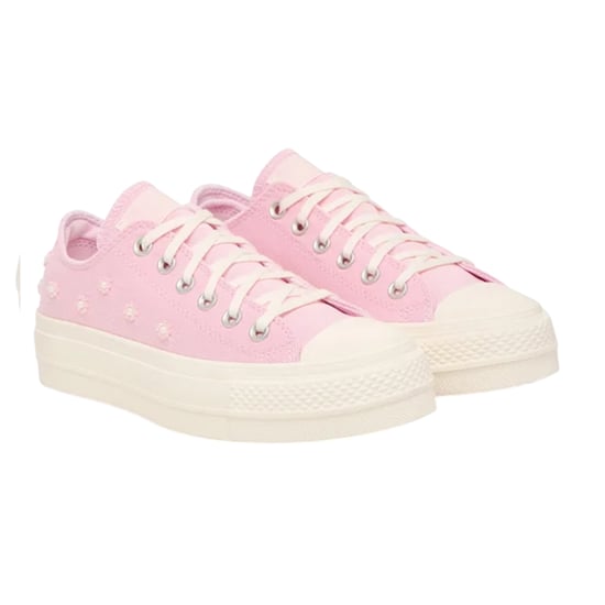 Converse Chuck Taylor Canvas-plattformskor för dam och dam (Bloom) - Image 3