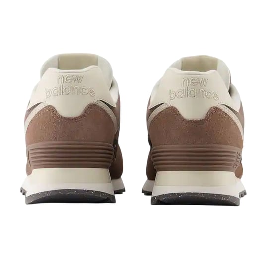 New Balance 574 suède sneakers met sleehak voor dames (Bruin/Wit) - Image 2